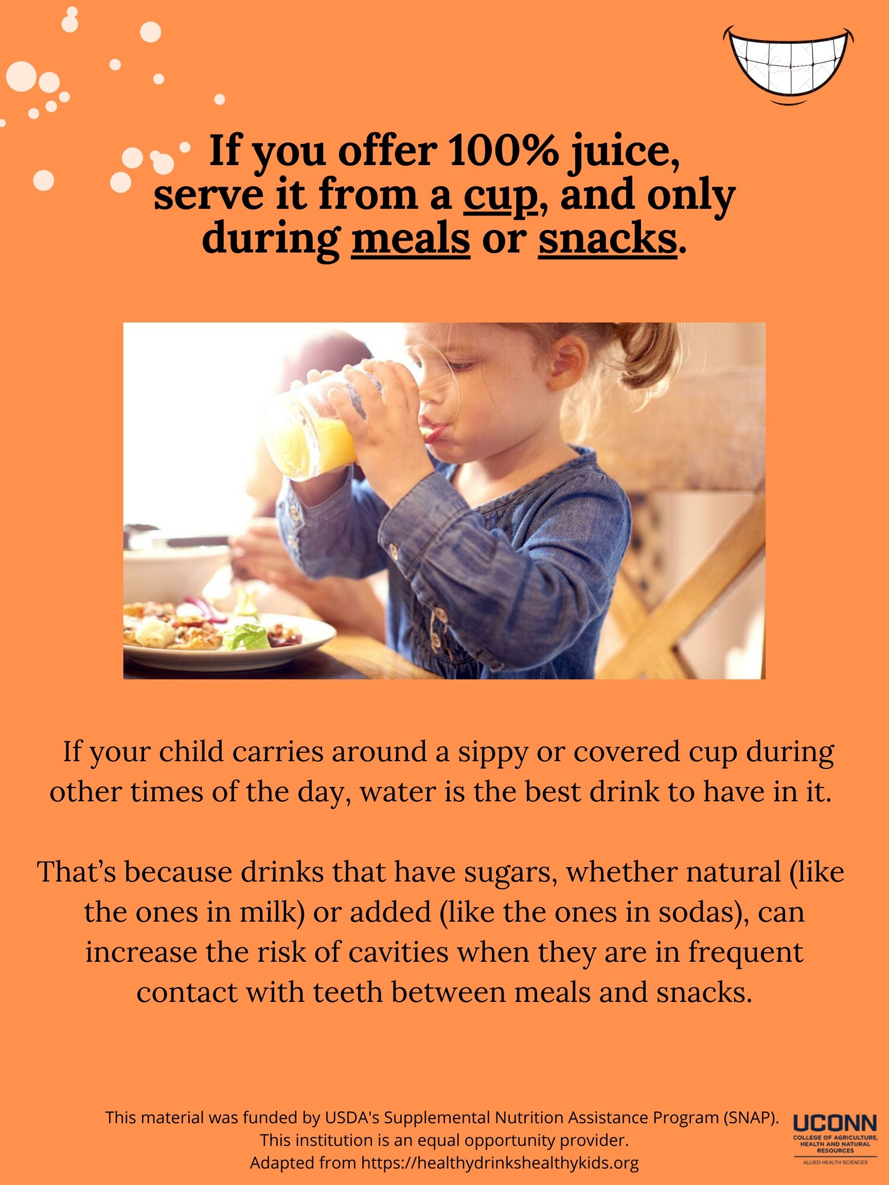 Juice and Dental Health Poster