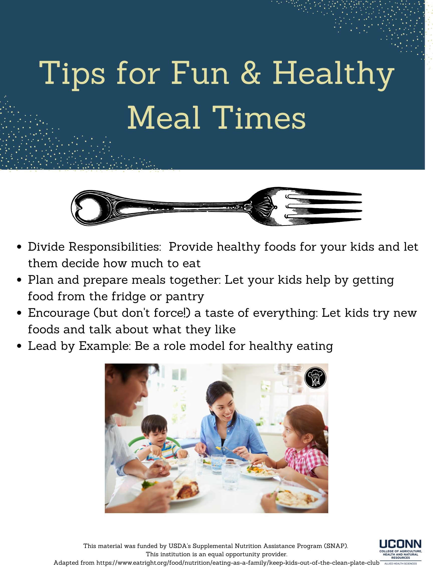 Tips for fun and healthy mealtimes