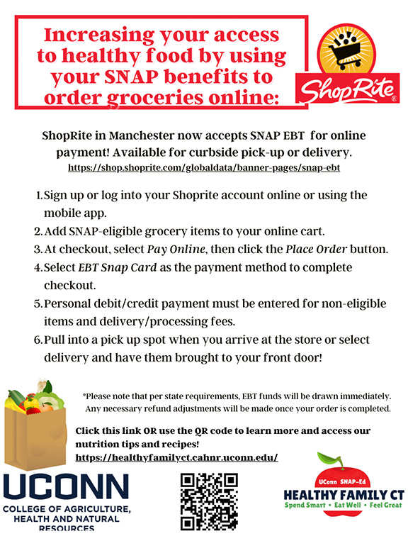 Register your SNAP EBT card on  for exclusive benefits and