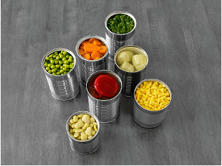 open cans of food on a kitchen counter